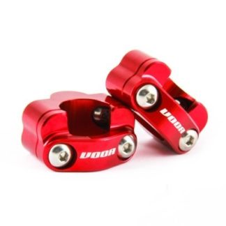Voca Racing Lenker-Adapter 22mm auf 28mm - rot eloxiert