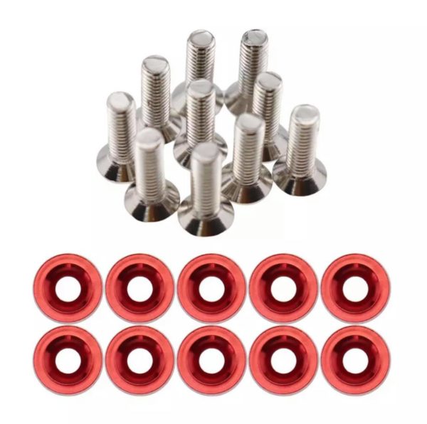 Verkleidungsschrauben Set / Rot