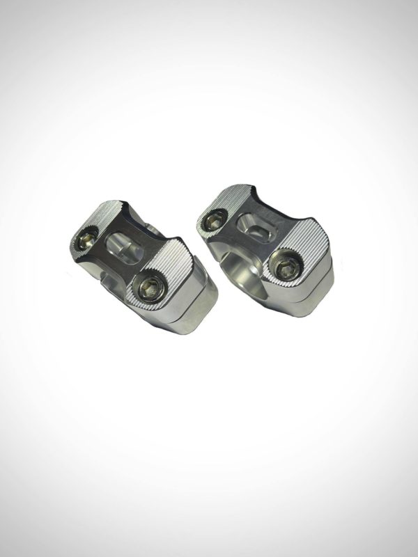Lenker-Adapter 22mm auf 28mm – Silber eloxiert