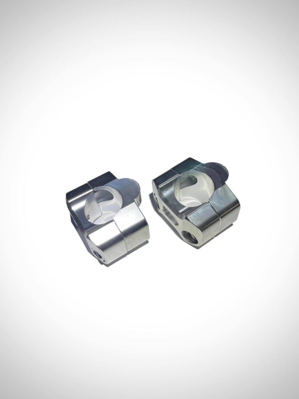 Lenker-Adapter 22mm auf 28mm – Silber eloxiert – Bild 2