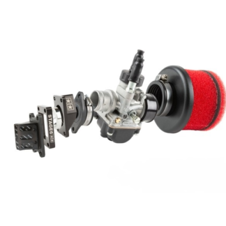 Einlasskit High Flow DellOrto 21mm schwarz AM6 / Derbi