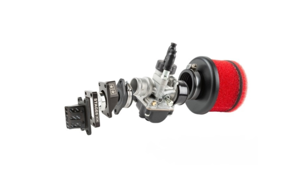Einlasskit High Flow DellOrto 21mm schwarz AM6 / Derbi
